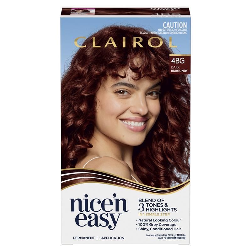 Thuốc nhuộm tóc vĩnh viễn Clairol Nice N Easy 4BG Burgundy