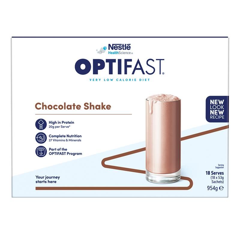 Optifast VLCD Shake Chocolate 18 x 53g