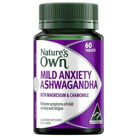 Thuốc giảm lo âu nhẹ nhàng của Nature's Own Ashwagandha 60 Viên