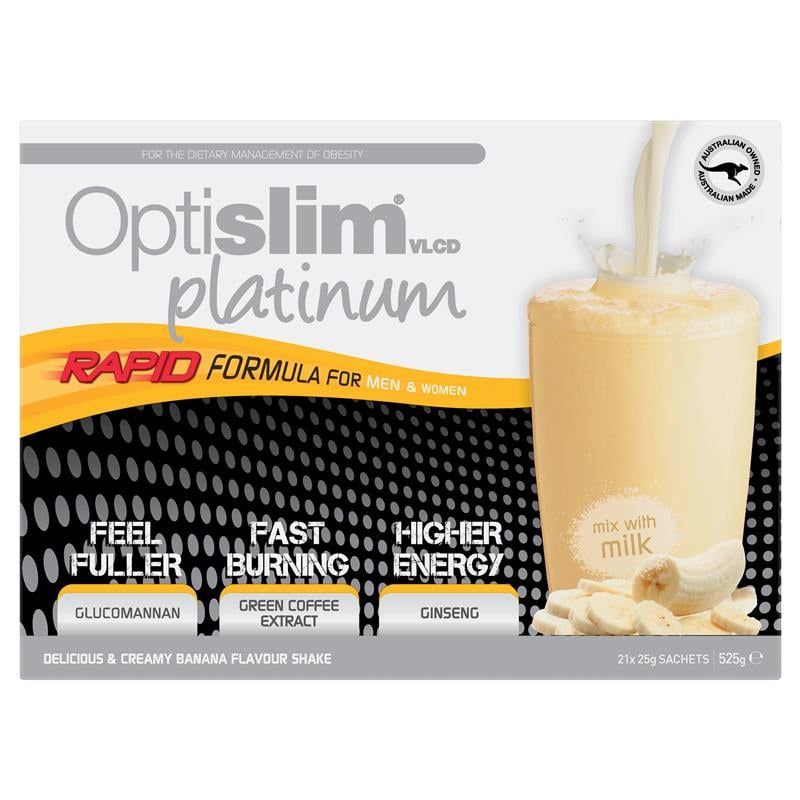 Optislim VLCD Platinum Banana Shake 21x25g Gói