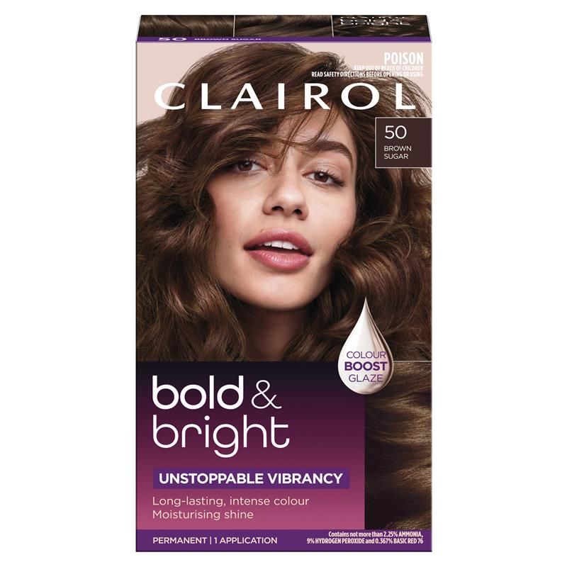 Thuốc nhuộm tóc vĩnh viễn Clairol Bold & Bright 50 Brown Sugar