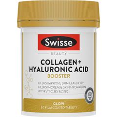 Viên uống tăng cường collagen + axit hyaluronic Swisse Beauty 80 viên