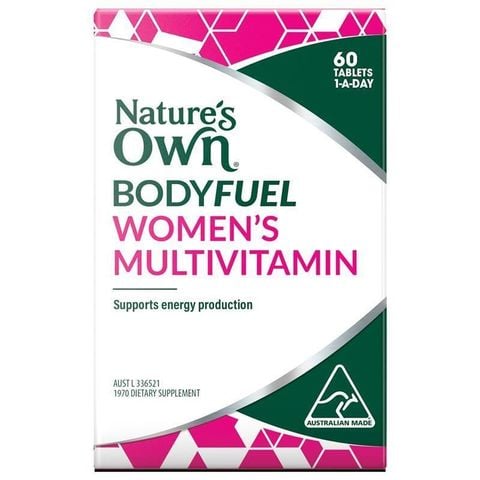 Nature's Own Bodyfuel Women's Multivitamin - Vitamin tổng hợp tăng cường năng lượng 60 Viên