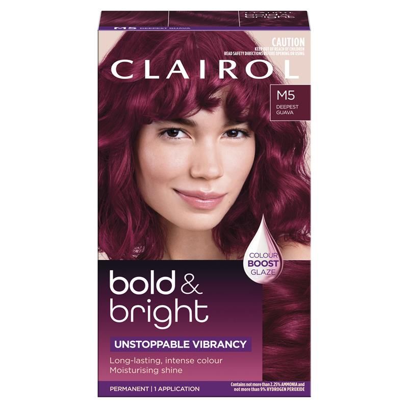 Thuốc nhuộm tóc vĩnh viễn Clairol Bold & Bright M5 Deepest Guava