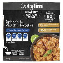 Optislim Healthy Option Meal Rau bina & Ricotta Tortellini 300g MỚI