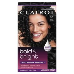 Thuốc nhuộm tóc vĩnh viễn Clairol Bold & Bright 20 Midnight Black