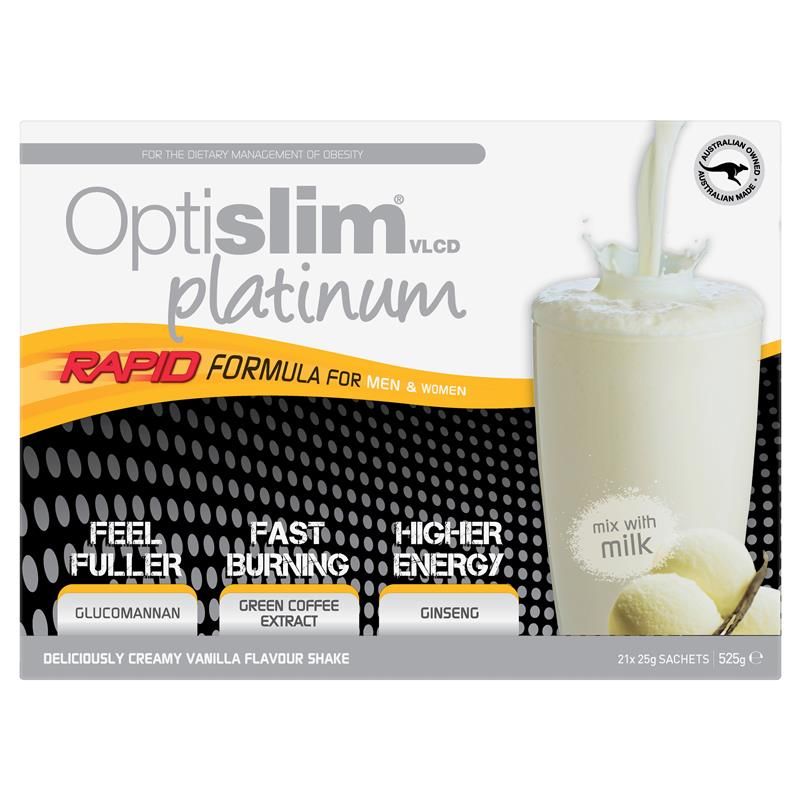 Optislim VLCD Platinum Vanilla Shake 21x25g Gói