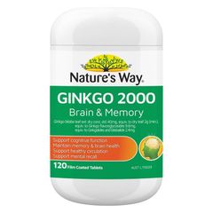 Nature's Way Ginkgo 2000 Brain & Memory 120 Viên