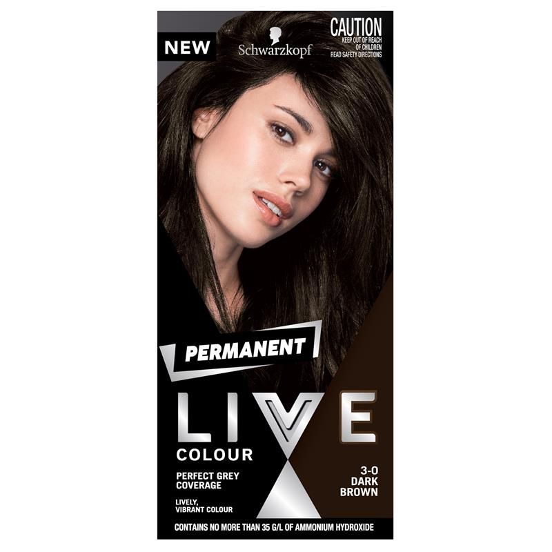 Schwarzkopf Live Colour Permanent 3.0 Nâu Đậm