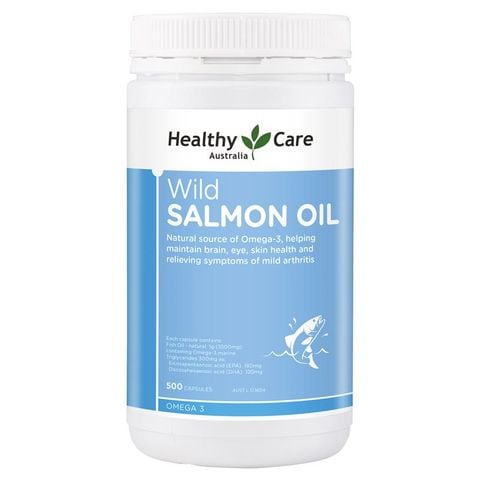 Dầu cá hồi hoang dã Healthy Care 1000mg 500 viên nang