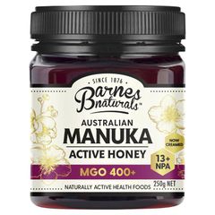 Mật ong Manuka Úc Barnes Naturals 250g MGO 400+