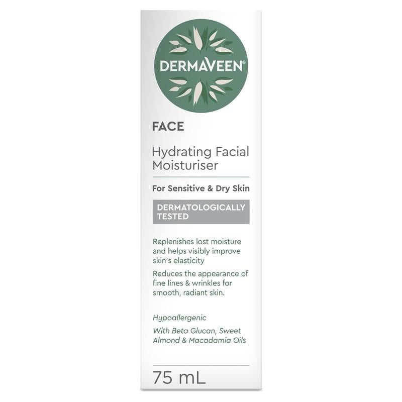 Kem dưỡng ẩm DermaVeen Face Hydrating Moisturiser 75ml