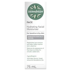 Kem dưỡng ẩm DermaVeen Face Hydrating Moisturiser 75ml