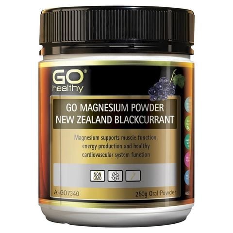 Bột Magiê GO Healthy New Zealand Blackcurrant 250g