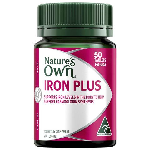 Nature's Own Iron Plus for Women's Health + Energy 50 Viên