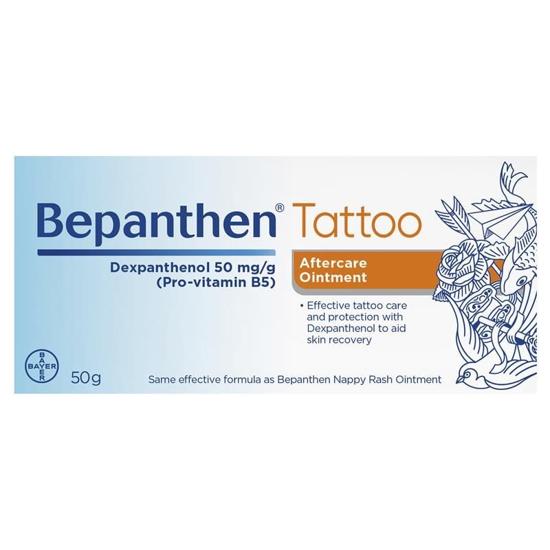 Thuốc mỡ bảo vệ và chăm sóc hình xăm Bepanthen 50g