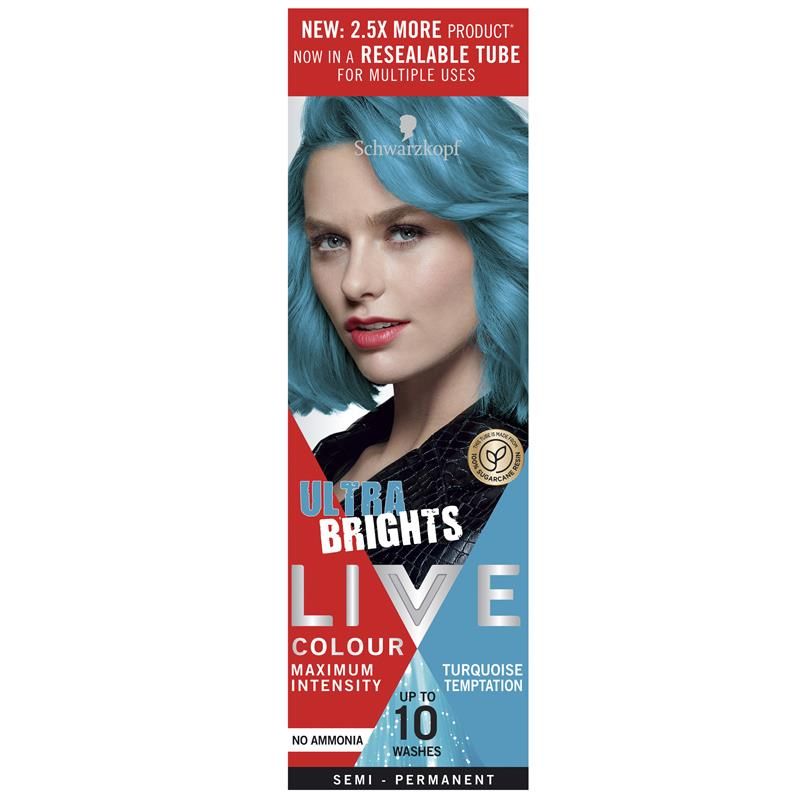 Schwarzkopf LIVE Colour Ultra Bright's Turquoise Temptation 75ml