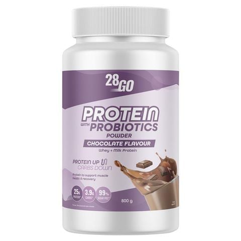 28GO Protein Với Probiotics Chocolate 800g