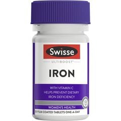 Viên uống bổ sung sắt Swisse Ultiboost Iron 30 viên