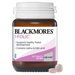Blackmores I-Folic Preconception & Mang thai Vitamin 150 Viên