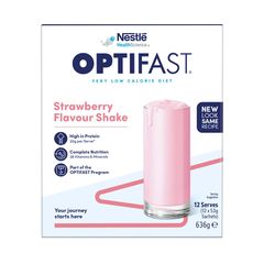Optifast VLCD Shake Strawberry 12 x 53g MỚI