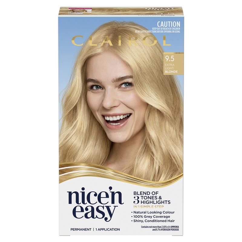 Thuốc nhuộm tóc vĩnh viễn Clairol Nice N Easy 9.5 Extra Light Blonde