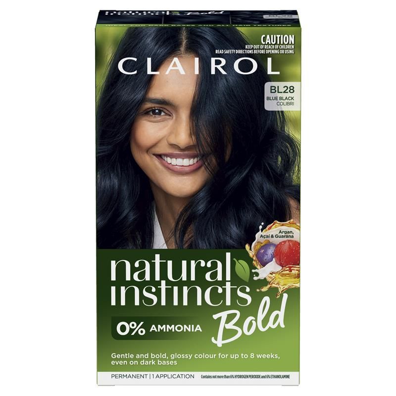 Thuốc nhuộm tóc vĩnh viễn Clairol Natural Instincts Bold Blue Black