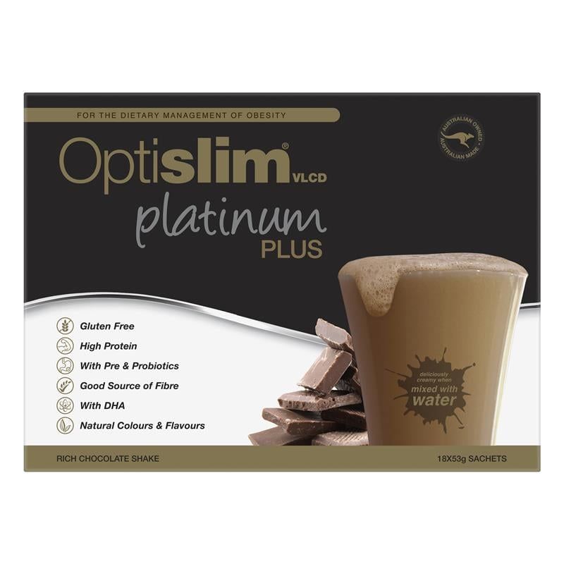 Optislim VLCD Platinum PLUS Chocolate 18x53g
