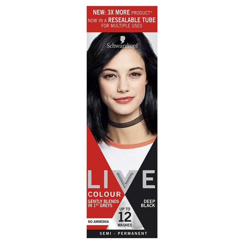 Schwarzkopf Live Colour Đen Đậm 75ml