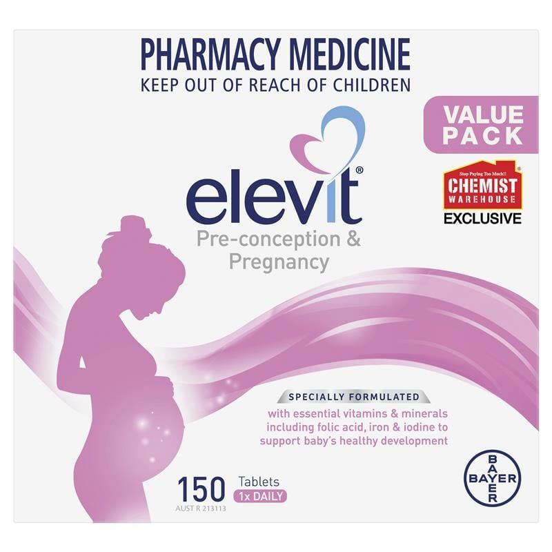 Viên uống Elevit 150 viên Kích thước độc quyền