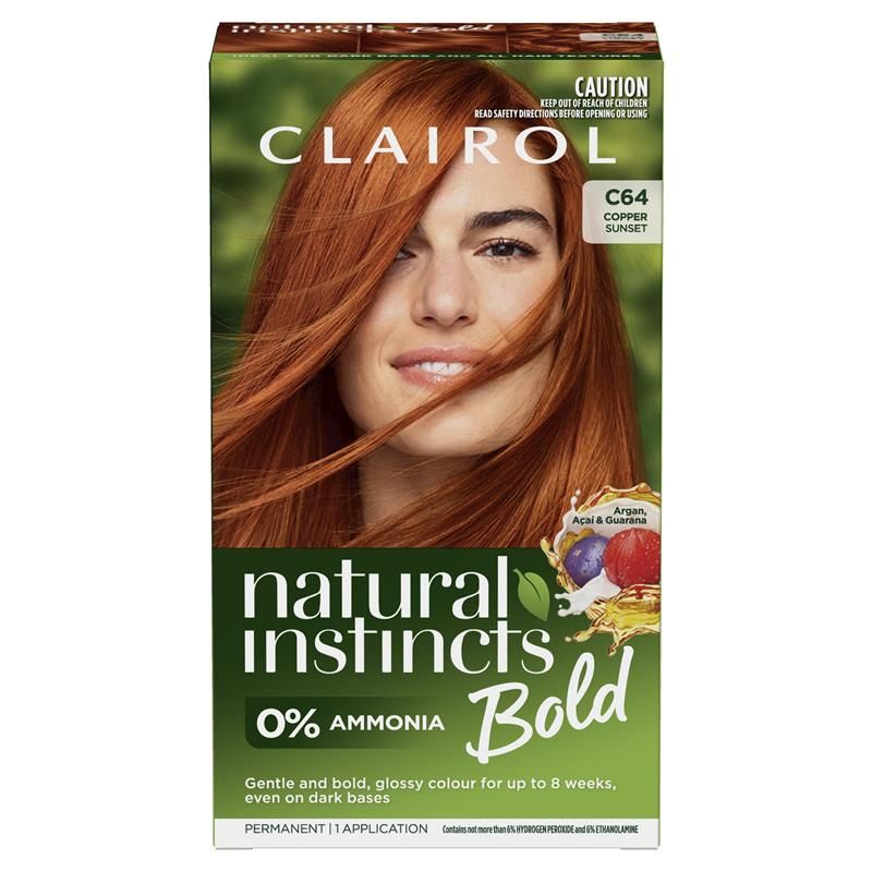 Thuốc nhuộm tóc vĩnh viễn Clairol Natural Instincts Bold Copper Sunset