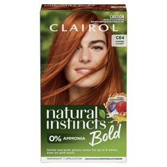 Thuốc nhuộm tóc vĩnh viễn Clairol Natural Instincts Bold Copper Sunset