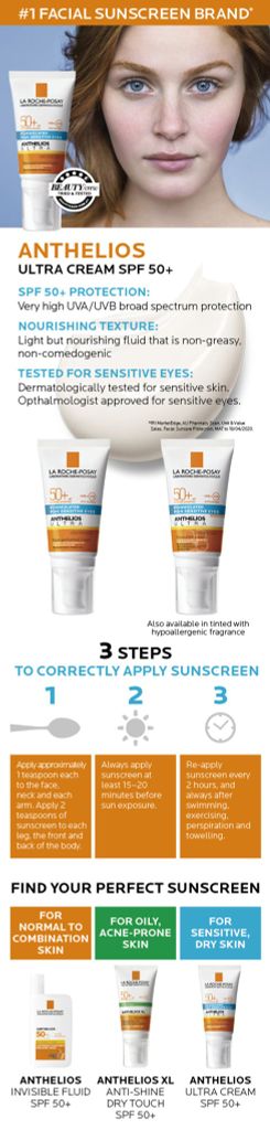 Kem chống nắng La Roche-Posay Anthelios ULTRA SPF50+ cho da khô 50ml
