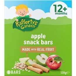 Rafferty's Garden Thức ăn trẻ em Apple Snack Bars Real Fruit 8 gói 12 tháng trở lên 128g