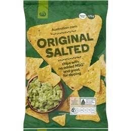 Bánh ngô muối nguyên chất Woolworths 175g