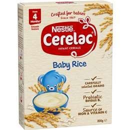 Ngũ cốc ăn dặm Nestlé Cerelac cho bé từ 4 tháng 200g