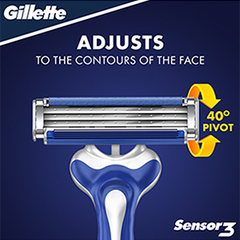 Gillette Sensor 3 dùng một lần cho nam, gói 4