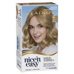 Thuốc nhuộm tóc vĩnh viễn Clairol Nice N Easy 8A Natural Medium Ash Blonde