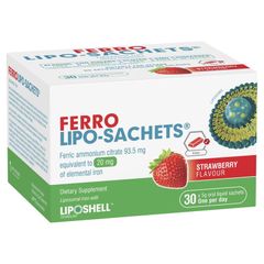 Lipo-Sachets Ferro Strawberry 5g 30 Gói