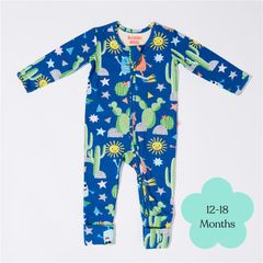 Bambi Mini Co. Wrigglesuit 12-18 tháng (có chân bám chắc) Beaucoup Blue