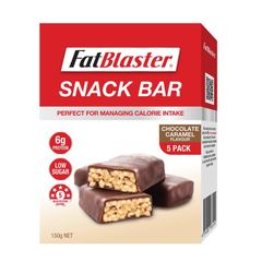 Thanh sô cô la caramel giòn Fatblaster của Naturopathica 5 x 30g