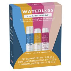 Bộ sản phẩm Waterless Regimen Pack - Dầu gội khô, dầu xả khô và xịt thơm