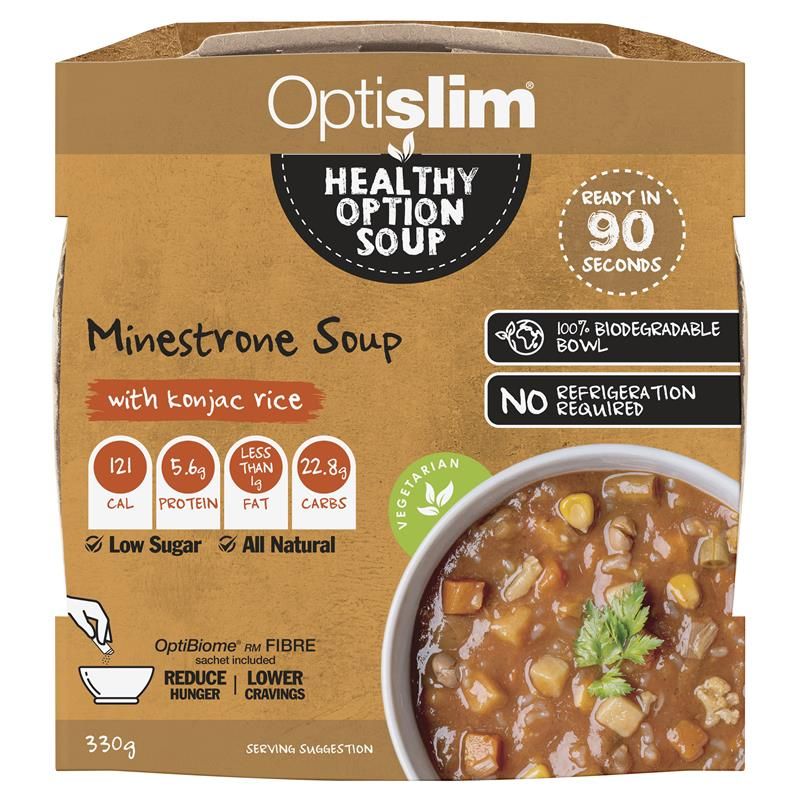 Optislim Healthy Option Meal Súp Minestrone Cơm Konjac 330g