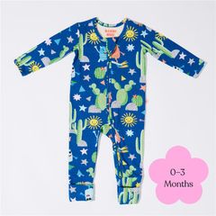Bambi Mini Co. Wrigglesuit 0-3 tháng Beaucoup Blue
