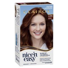 Thuốc nhuộm tóc vĩnh viễn Clairol Nice N Easy 4.5RB Natural Reddish Brown