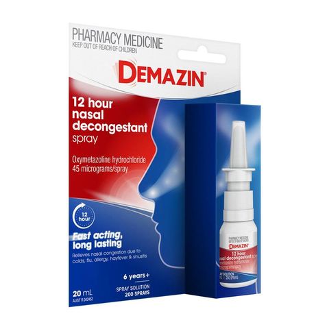 Thuốc xịt thông mũi giảm đau 12 giờ Demazin 20ml