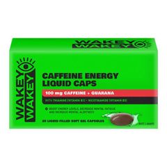 Viên nang lỏng năng lượng caffeine Wakey Wakey Caffeine 20 gói