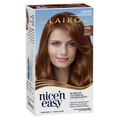 Thuốc nhuộm tóc vĩnh viễn Clairol Nice N Easy 6RB Light Chestnut Brown