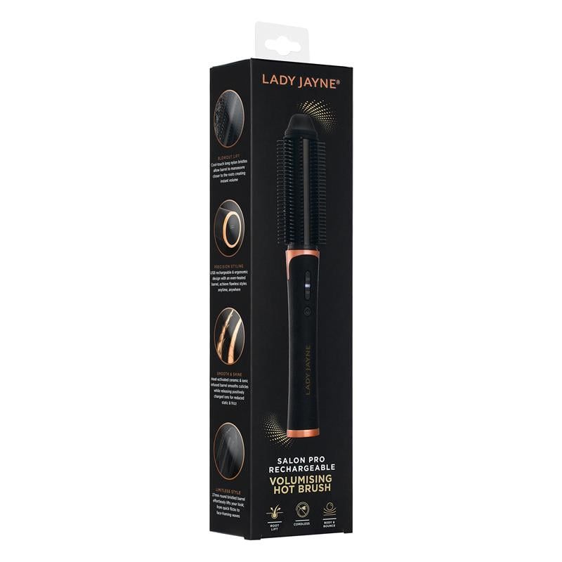 Bàn chải nóng tạo phồng có thể sạc lại Lady Jayne Salon Pro