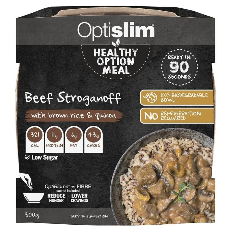 Optislim Healthy Option Meal Thịt bò Stroganoff 300g MỚI